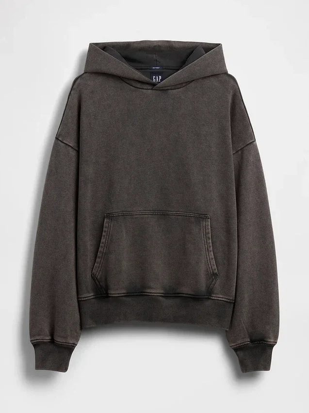 Yetişkin Ağır Kaliteli Oversized Kapüşonlu Sweatshirt