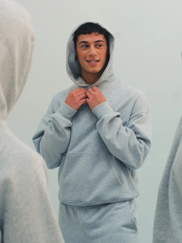 Yetişkin Ağır Kaliteli Oversized Kapüşonlu Sweatshirt