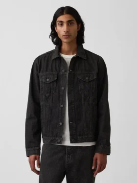 Yetişkin Klasik İkonik Denim Ceket