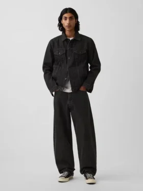 Yetişkin Klasik İkonik Denim Ceket
