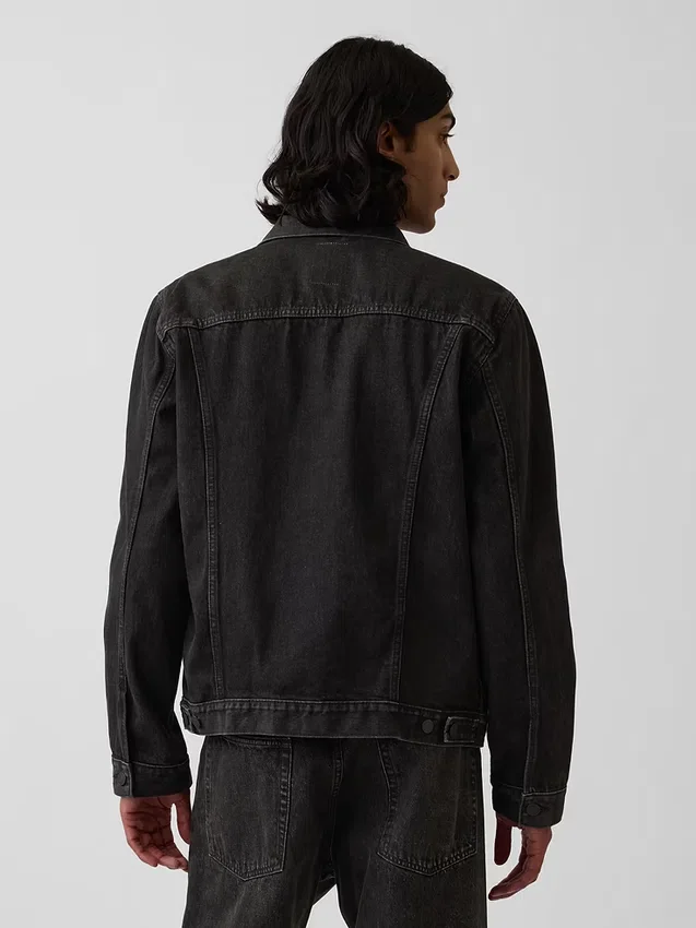 Yetişkin Klasik İkonik Denim Ceket