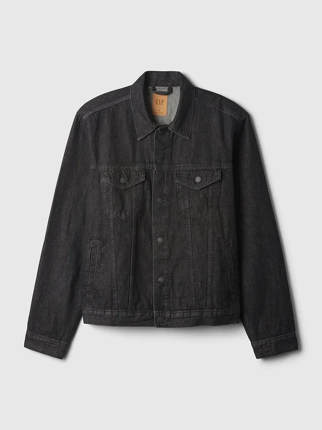 Yetişkin Klasik İkonik Denim Ceket