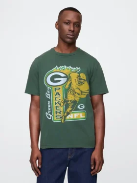 Yetişkin Nfl Green Bay Packers Desenli Tişört