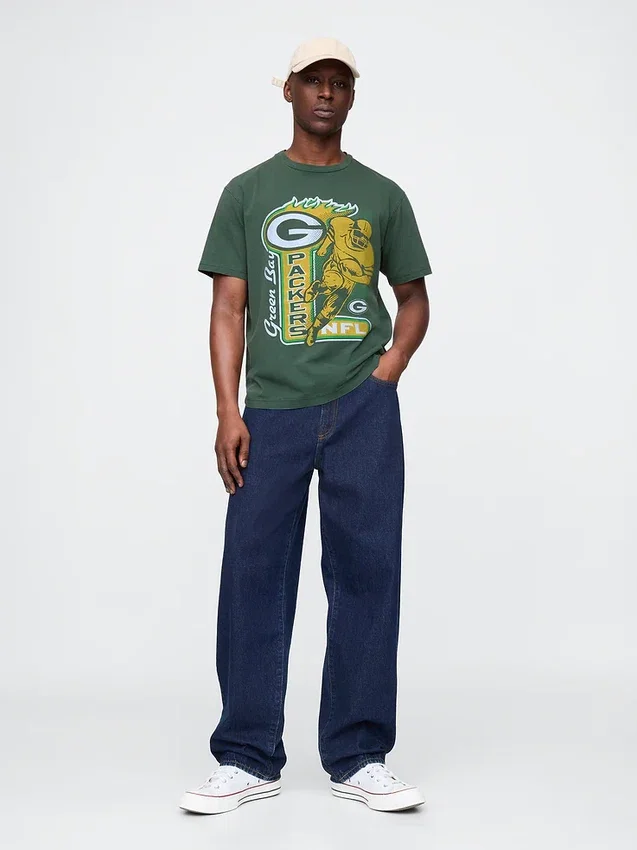 Yetişkin Nfl Green Bay Packers Desenli Tişört