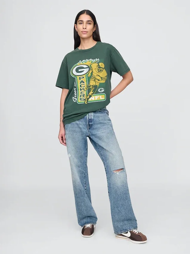 Yetişkin Nfl Green Bay Packers Desenli Tişört