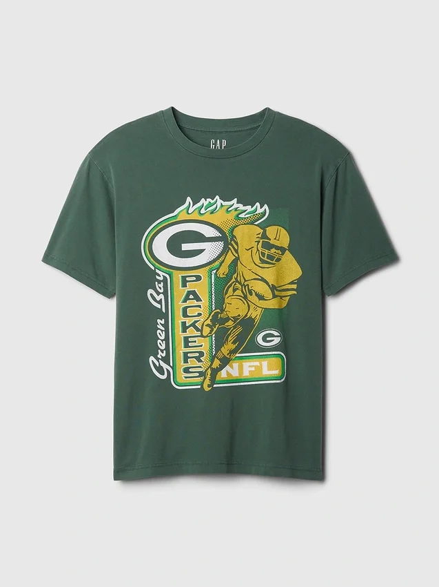 Yetişkin Nfl Green Bay Packers Desenli Tişört