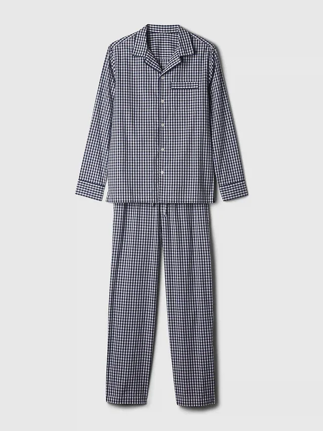 Yetişkin Poplin Pijama Takımı