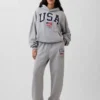 Yetişkin Team USA Ağır Kaliteli Eşofman Altı