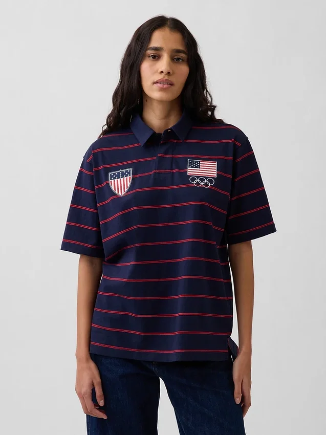 Yetişkin Team USA Polo Tişört