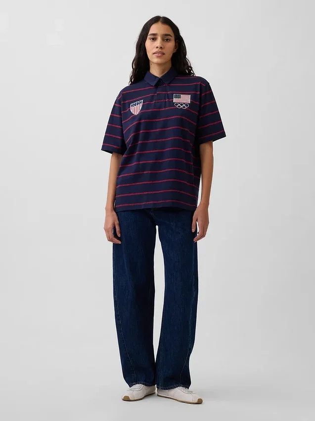 Yetişkin Team USA Polo Tişört