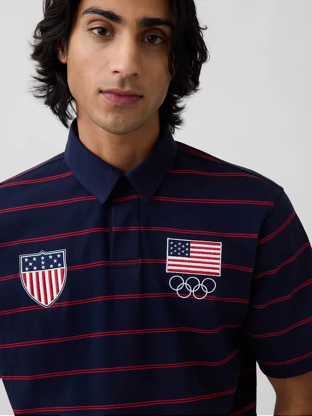 Yetişkin Team USA Polo Tişört
