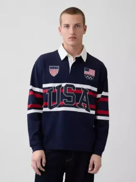 Yetişkin Team USA Rugby Gömleği