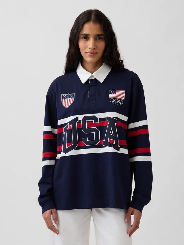 Yetişkin Team USA Rugby Gömleği