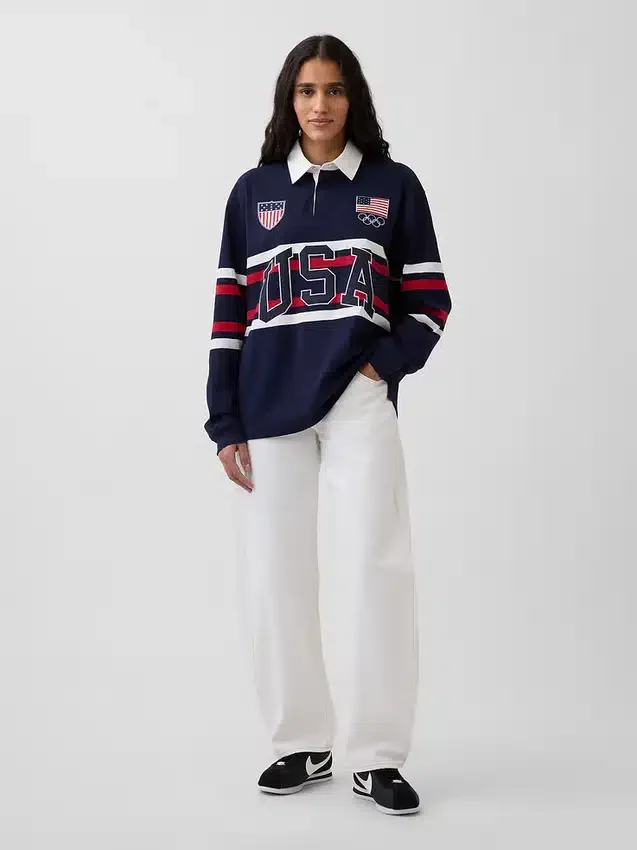 Yetişkin Team USA Rugby Gömleği