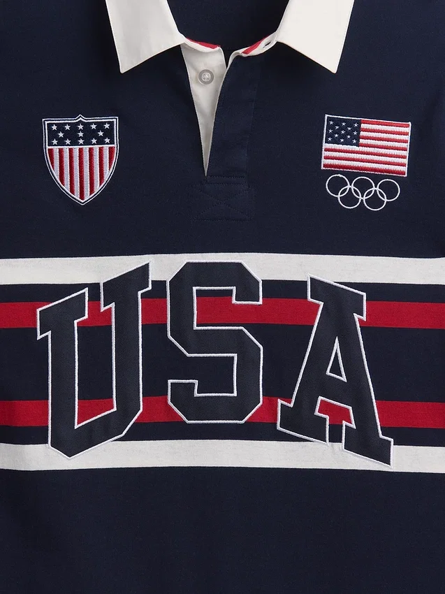 Yetişkin Team USA Rugby Gömleği