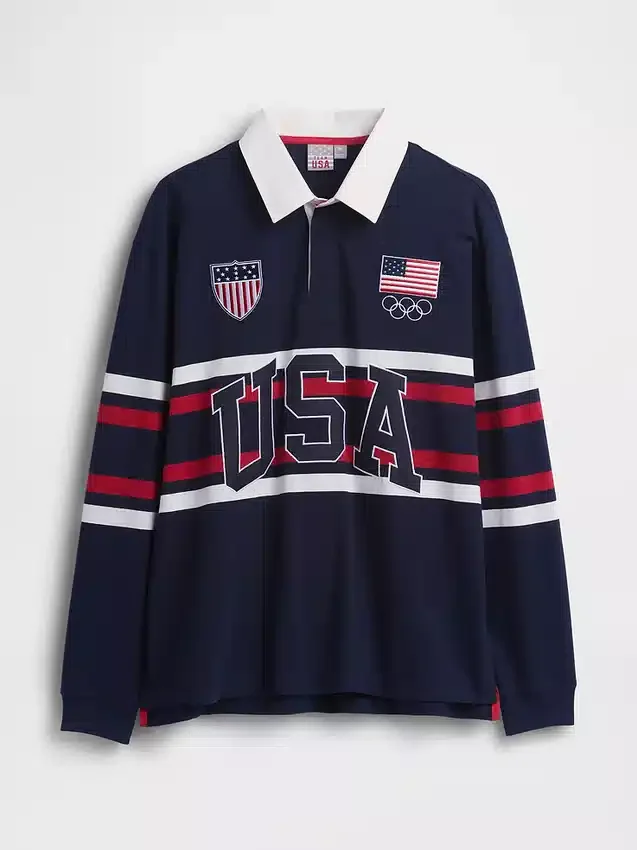Yetişkin Team USA Rugby Gömleği