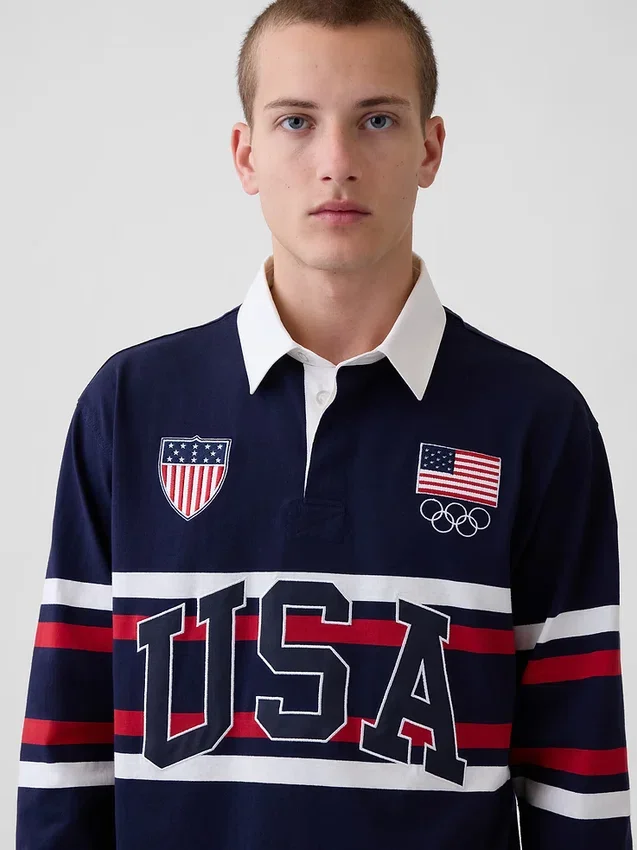Yetişkin Team USA Rugby Gömleği