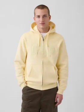 Yetişkin Vintagesoft Arch Logo Fermuarlı Kapüşonlu Sweatshirt