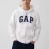 Yetişkin Vintagesoft Arch Logo Fermuarlı Kapüşonlu Sweatshirt