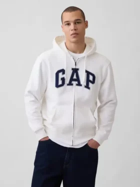 Yetişkin Vintagesoft Arch Logo Fermuarlı Kapüşonlu Sweatshirt