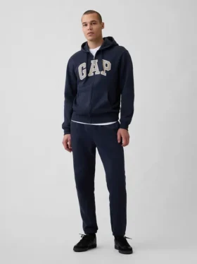 Yetişkin Vintagesoft Arch Logo Fermuarlı Kapüşonlu Sweatshirt