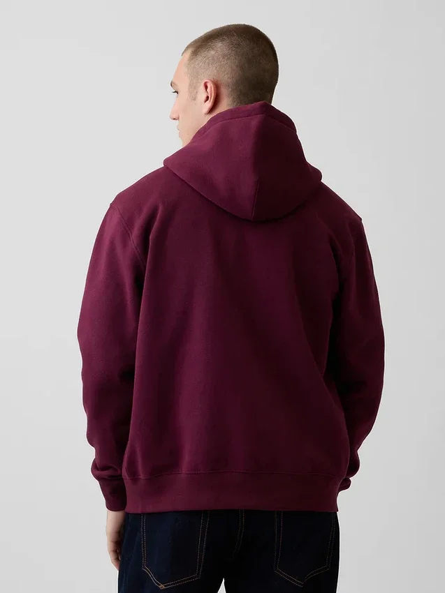 Yetişkin Vintagesoft Arch Logo Fermuarlı Kapüşonlu Sweatshirt