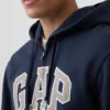 Yetişkin Vintagesoft Arch Logo Fermuarlı Kapüşonlu Sweatshirt