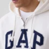 Yetişkin Vintagesoft Arch Logo Fermuarlı Kapüşonlu Sweatshirt