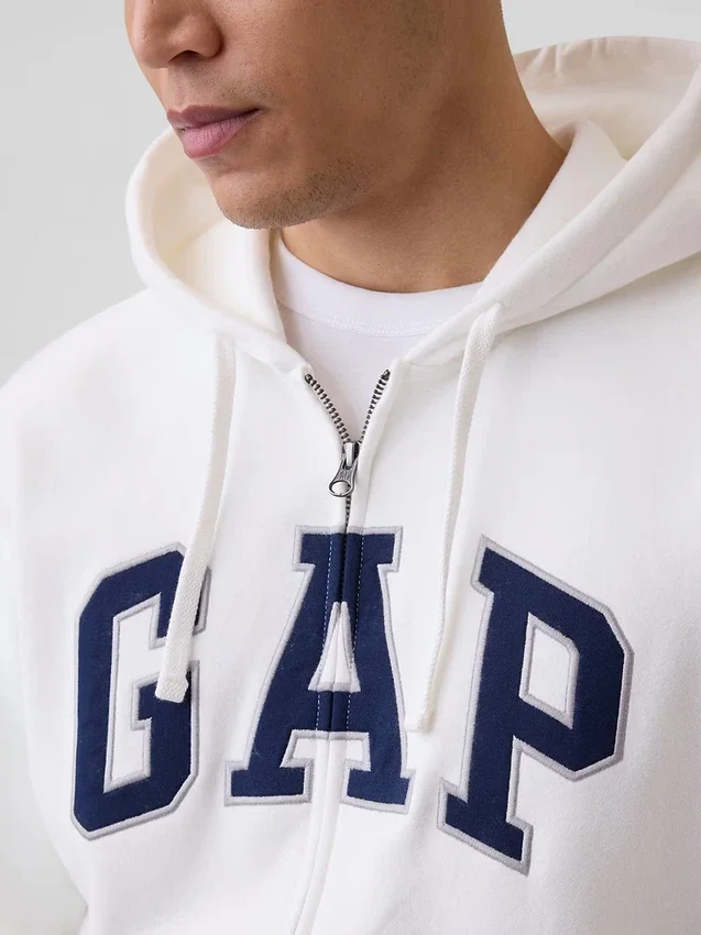 Yetişkin Vintagesoft Arch Logo Fermuarlı Kapüşonlu Sweatshirt