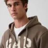 Yetişkin Vintagesoft Arch Logo Fermuarlı Kapüşonlu Sweatshirt