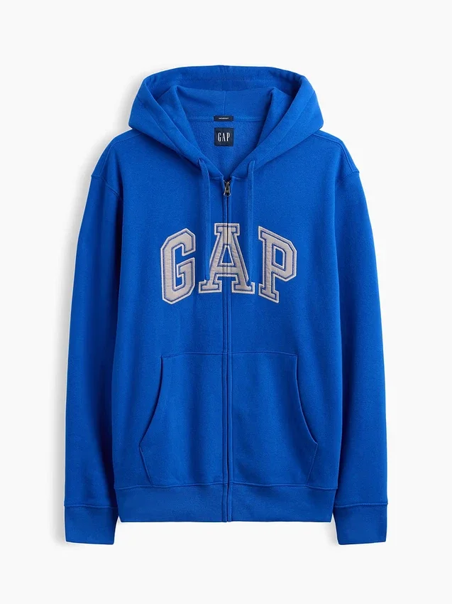 Yetişkin Vintagesoft Arch Logo Fermuarlı Kapüşonlu Sweatshirt