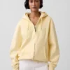 Yetişkin Vintagesoft Arch Logo Fermuarlı Kapüşonlu Sweatshirt