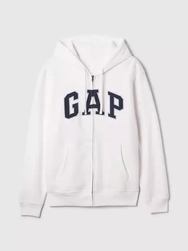Yetişkin Vintagesoft Arch Logo Fermuarlı Kapüşonlu Sweatshirt