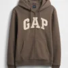 Yetişkin Vintagesoft Arch Logo Fermuarlı Kapüşonlu Sweatshirt