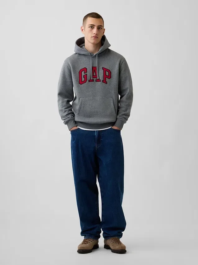 Yetişkin Vintagesoft Arch Logo Kapüşonlu Sweatshirt