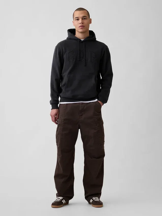 Yetişkin Vintagesoft Arch Logo Kapüşonlu Sweatshirt
