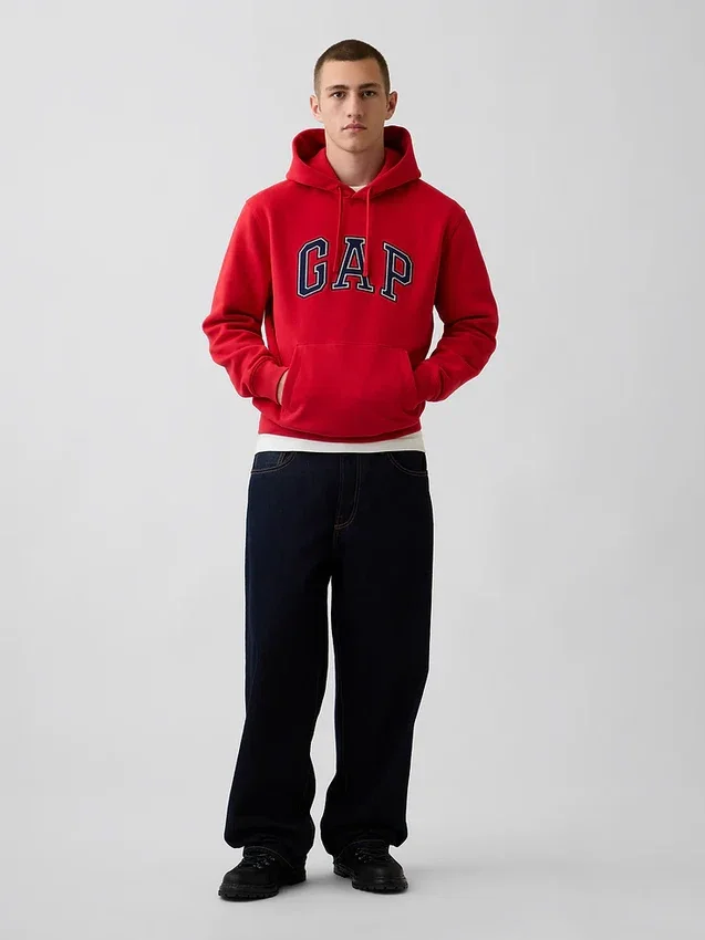 Yetişkin Vintagesoft Arch Logo Kapüşonlu Sweatshirt