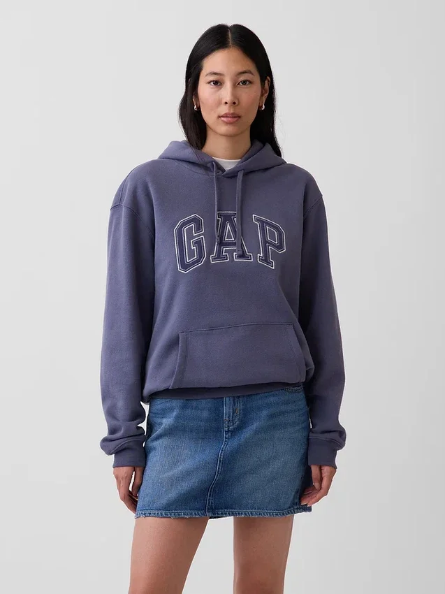 Yetişkin Vintagesoft Arch Logo Kapüşonlu Sweatshirt
