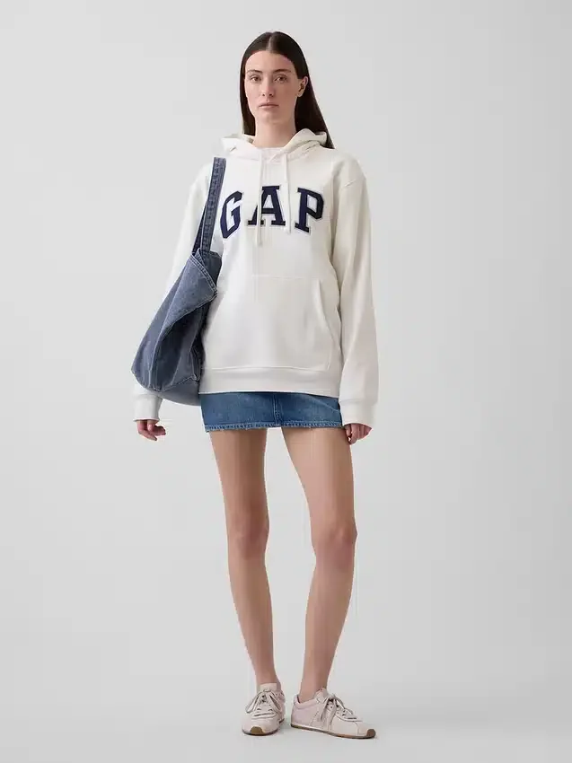 Yetişkin Vintagesoft Arch Logo Kapüşonlu Sweatshirt
