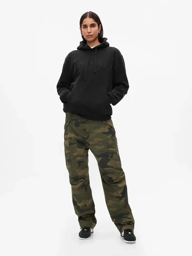 Yetişkin Vintagesoft Arch Logo Kapüşonlu Sweatshirt