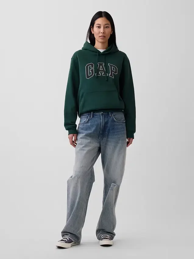 Yetişkin Vintagesoft Arch Logo Kapüşonlu Sweatshirt