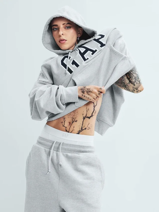 Yetişkin Vintagesoft Arch Logo Kapüşonlu Sweatshirt