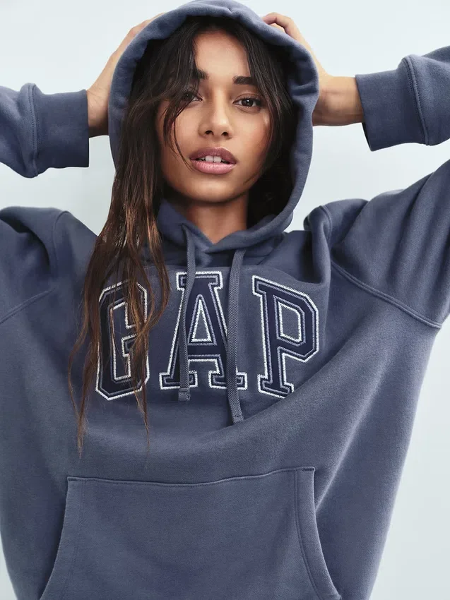 Yetişkin Vintagesoft Arch Logo Kapüşonlu Sweatshirt