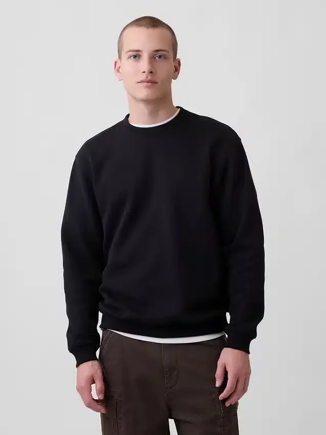 Yetişkin Vintagesoft Bisiklet Yaka Sweatshirt