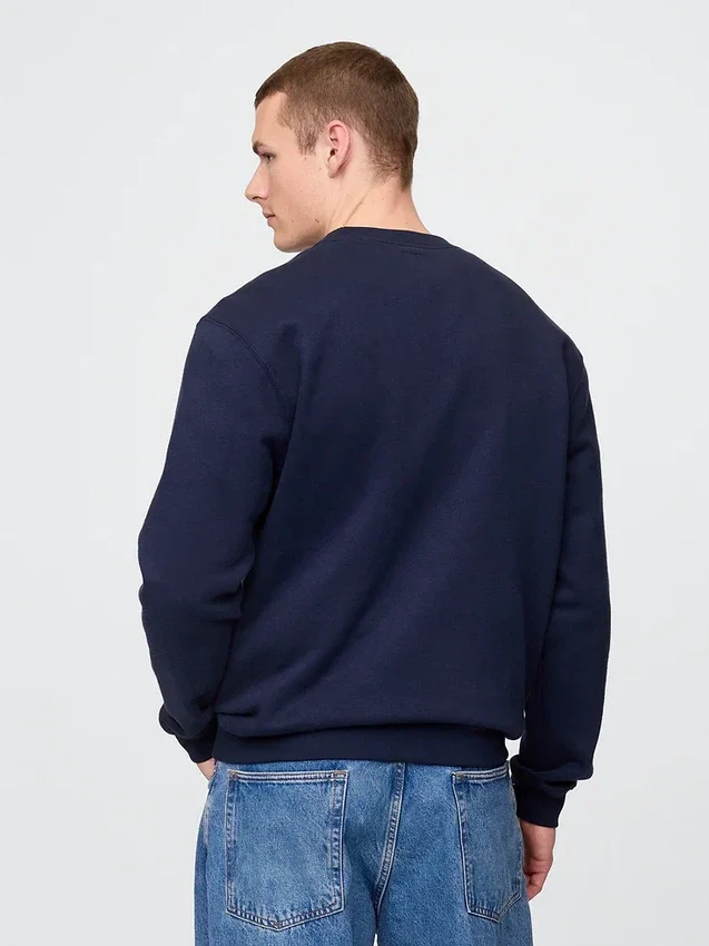 Yetişkin Vintagesoft Bisiklet Yaka Sweatshirt
