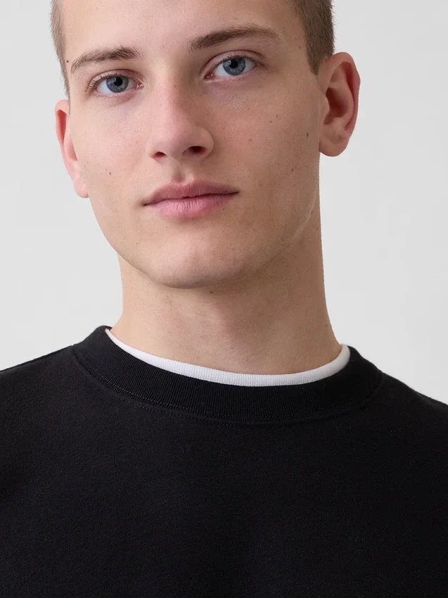 Yetişkin Vintagesoft Bisiklet Yaka Sweatshirt