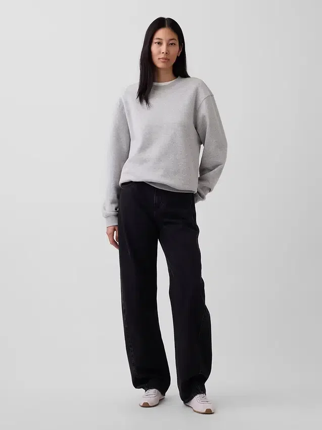 Yetişkin Vintagesoft Bisiklet Yaka Sweatshirt