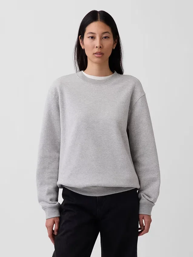 Yetişkin Vintagesoft Bisiklet Yaka Sweatshirt