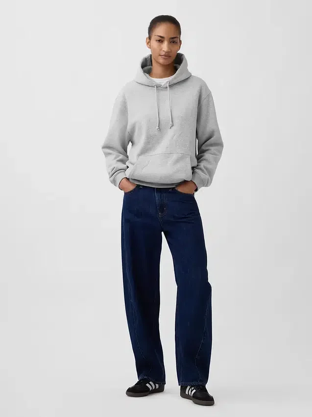 Yetişkin Vintagesoft Bol Kesim Kapüşonlu Sweatshirt