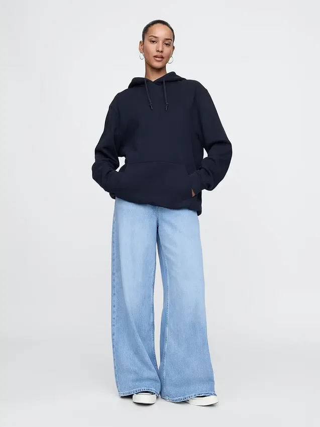 Yetişkin Vintagesoft Bol Kesim Kapüşonlu Sweatshirt